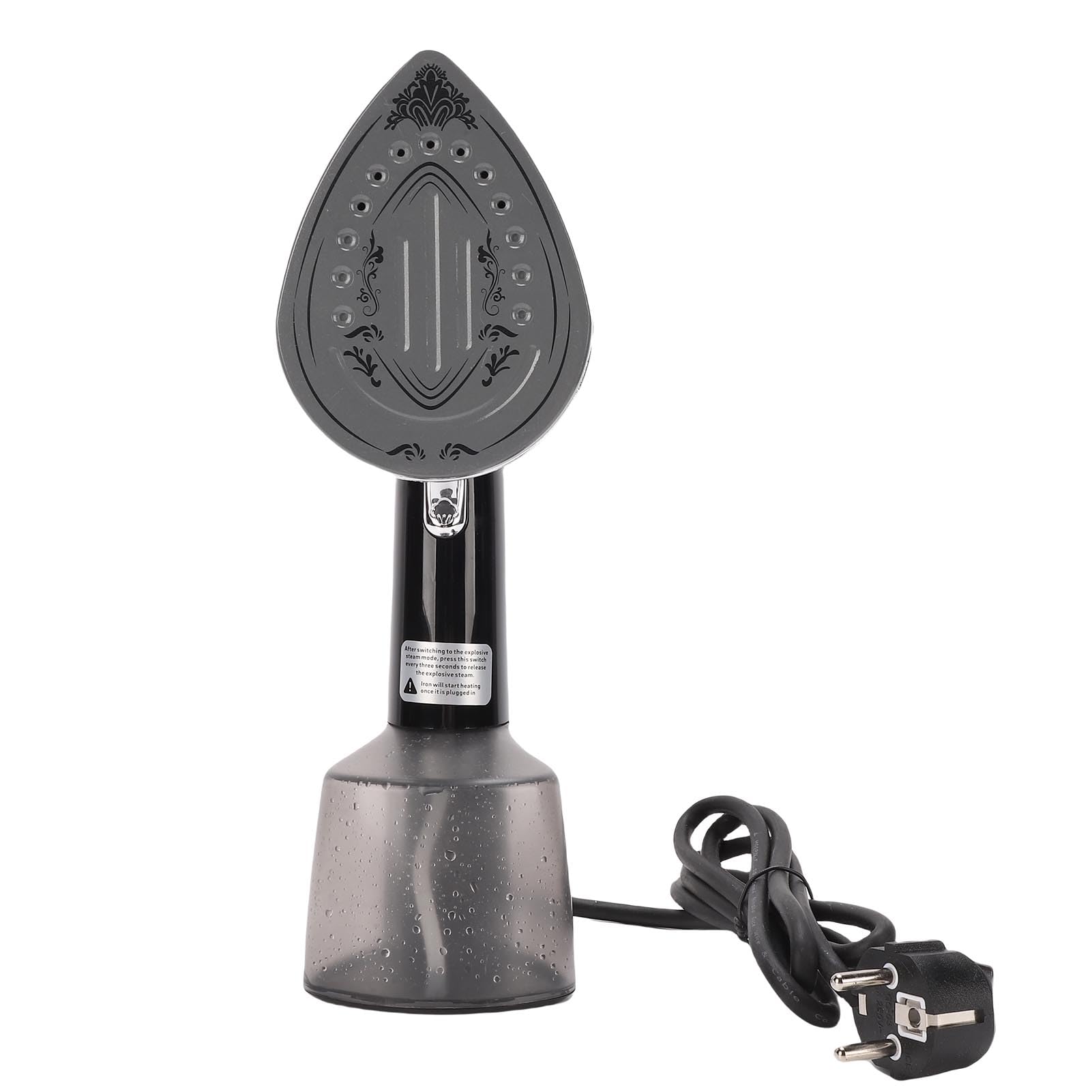 Cocoarm Fer à Vapeur Portable 1500W, pour Vêtements, Dissolvant de Rides, Réservoir D'eau de 250ML, Facile à Utiliser pour la Maison et les Voyages, Noir