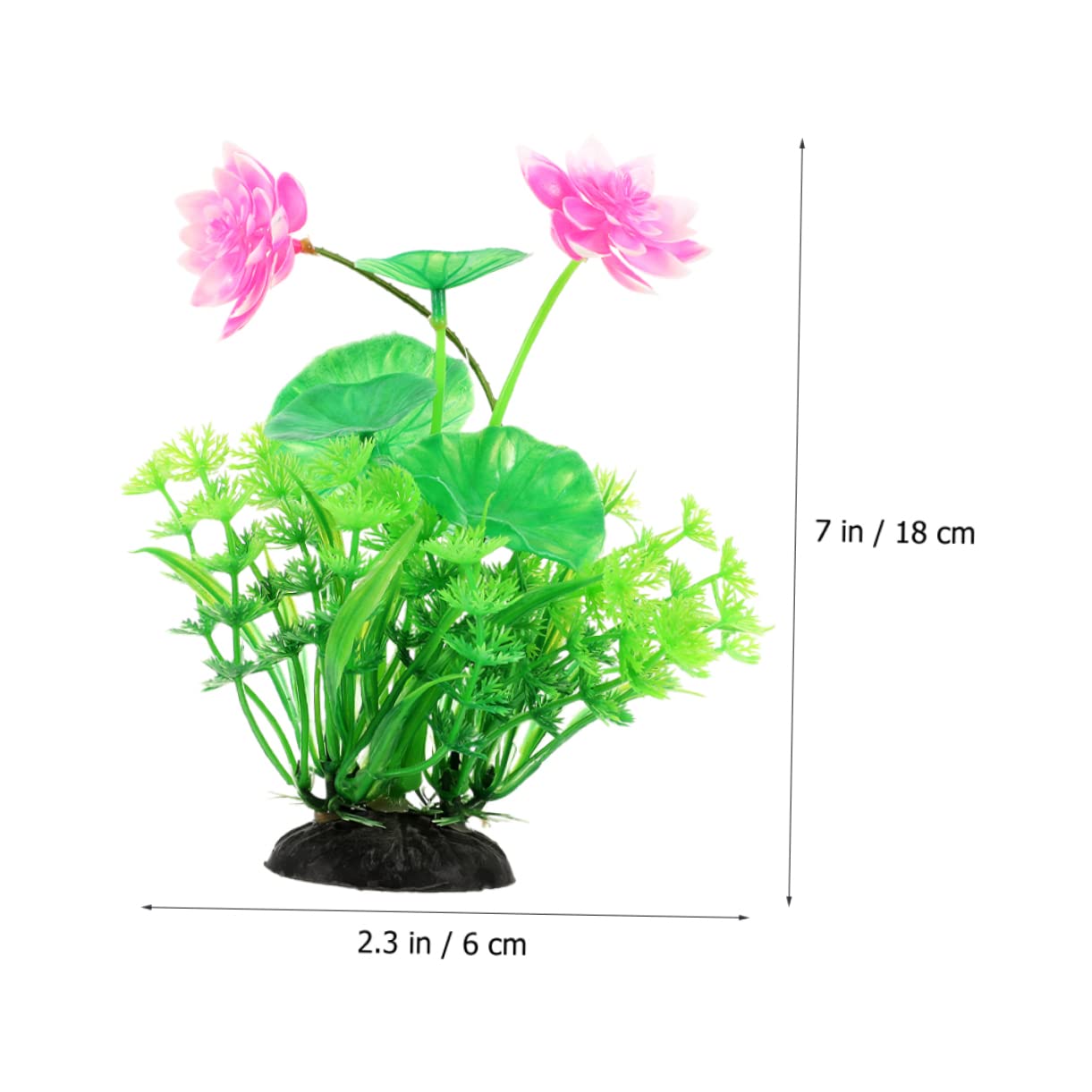 Happyyami 5 Juegos Paisajismo del Acuario Suministros para Peceras Picos De Riego Aire Artificial Plants Aqua Plant Accesorios para Peceras Decoraciones Planta De Pecera 2 Piezas * 5