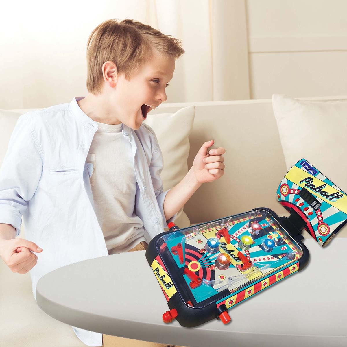 LEXIBOOK, Electronic table pinball, Action and reflex game for children and family LCD screen, light and sound effects, JG610LXB - Image 3