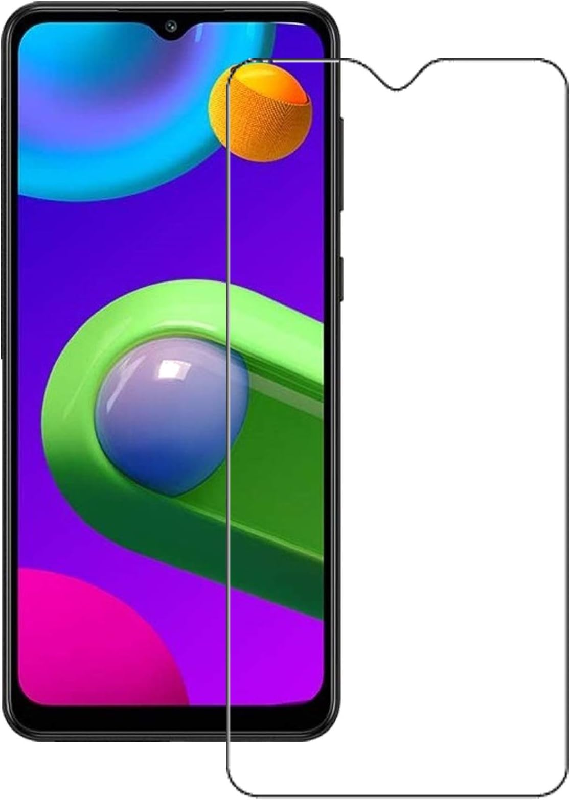 ECMEREDScreen Protector Tempered Glass with Anti-Shatter technology for Tecno Spark 8T full screen coverage (Except Edges) (Transparent) (Pack of 1)