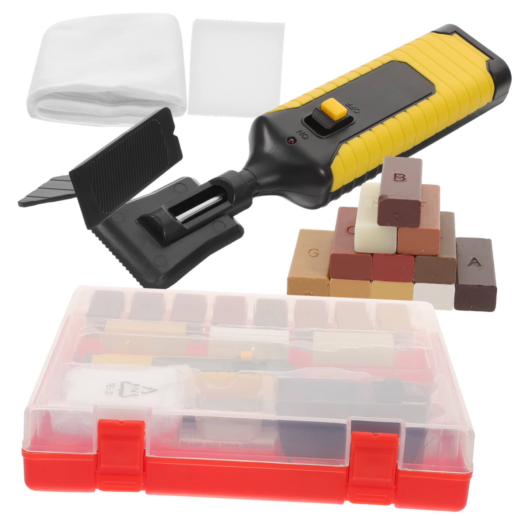 PRETYZOOM Kit di Riparazione per Riparare Graffi e Danni per Pavimenti in Legno e Laminato Blocchi di Cera in 11 Colori su Parquet e Superfici in Vinile