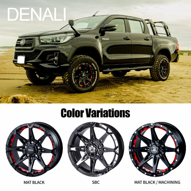 Amazon.co.jp: タイヤホイール4本セット FORCE DENALI 18×8.0J 6/139.7 