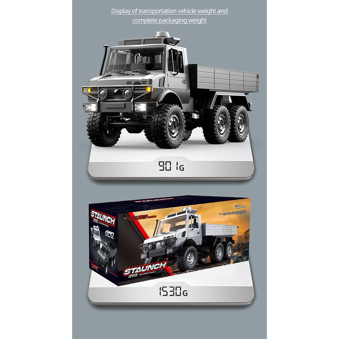 Auto RC per adulti 1/18 6WD fuoristrada fuoristrada RC trasporto camion