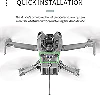 Vista 6 de Airdrop - Sistema de carga útil para DJI Mini 4 Pro Drone Airdrop Transporte Entrega Liberación Dispositivo Lanzador de Clip para Mini 4 Pro