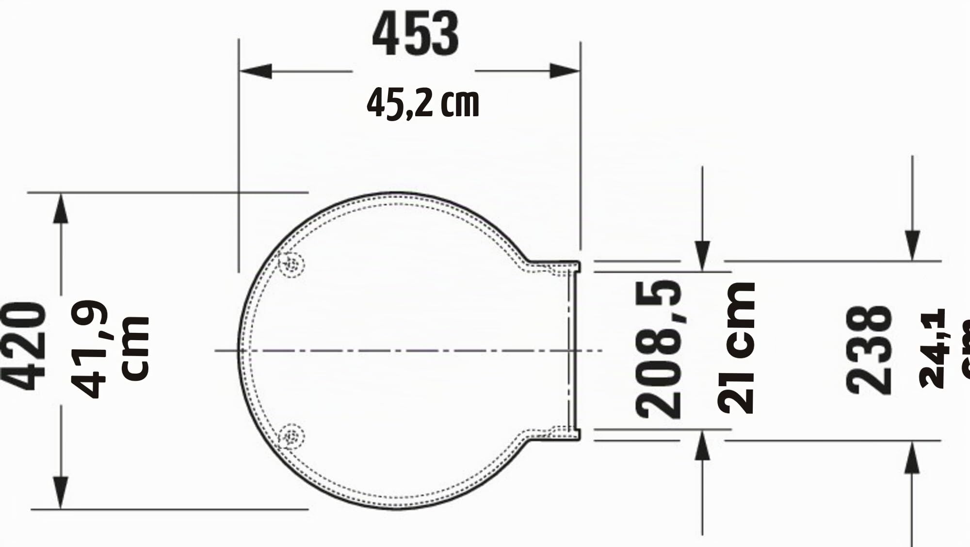 Duravit Sedile WC Starck 1, tavoletta WC con chiusura rallentata, copriwater con cerniere in acciaio inox, coperchio water in plastica termoindurente Duroplast, bianco
