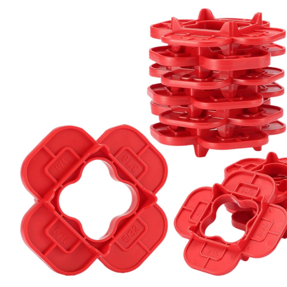 Rersduyt Red 6Pcs Deck Board Jig Deck Board Spacer Rings For Pressure Treated Composite Decking For Composite,Pressure Treated Decking Board