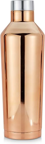 Gordon Sinclair Copper Riviera - Botellas de agua de acero inoxidable de doble pared de 17 onzas, la botella de agua aislada al vacío es a prueba de