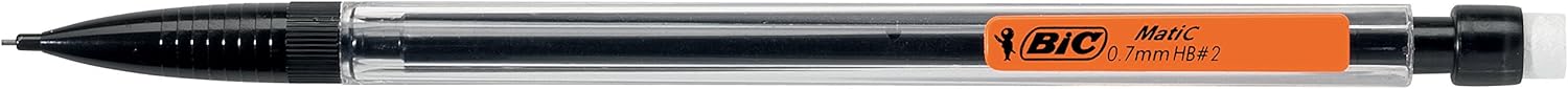 BIC Matic Original 0.7mm Mechanical Pencils 5 Pack, black