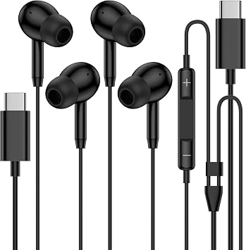 USB C Headphones Wired Type C Wired Earbuds Wired Earphones Headphones USBC