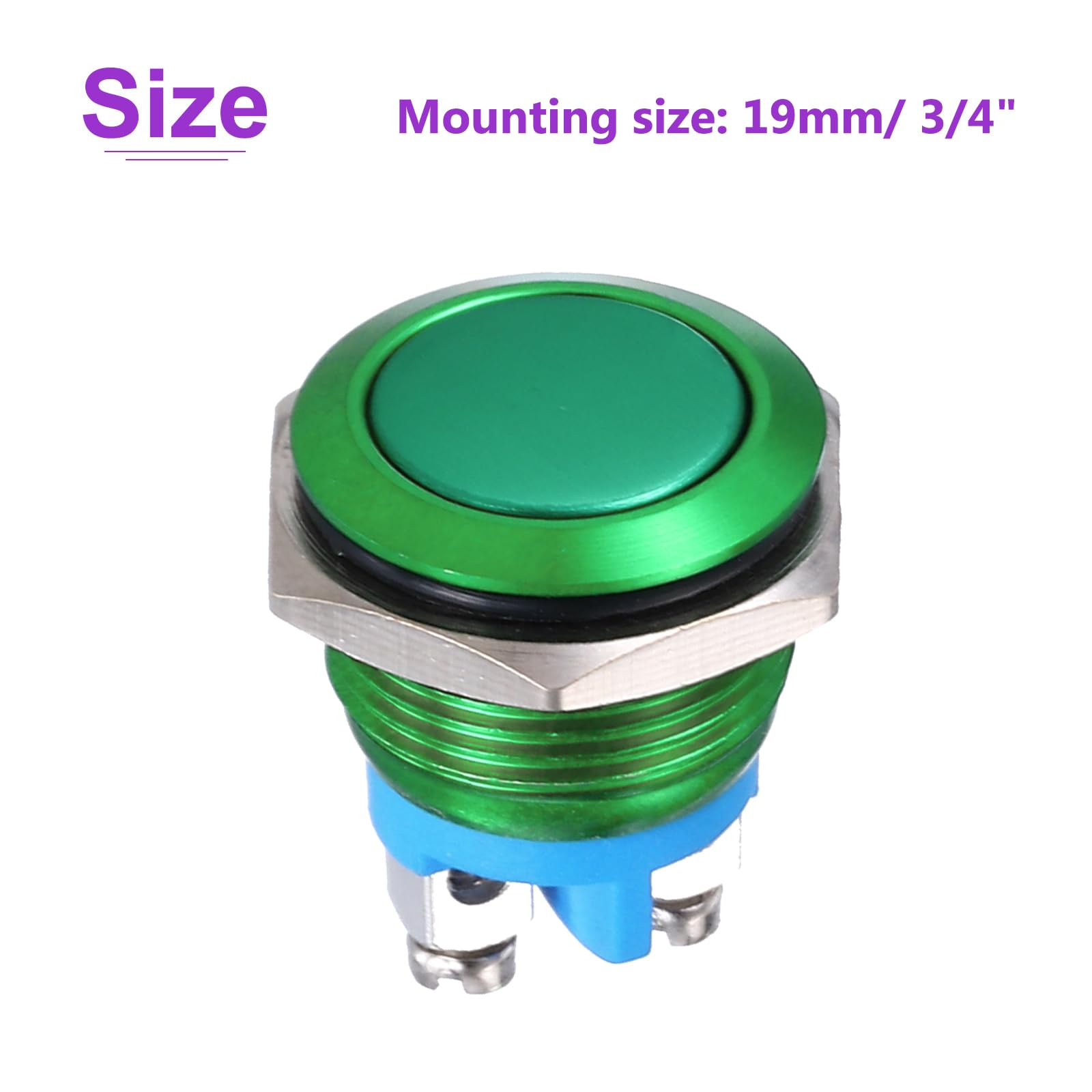 DMiotech 1 Pcs 19mm / 3/4" Push Button Switch - Image 4
