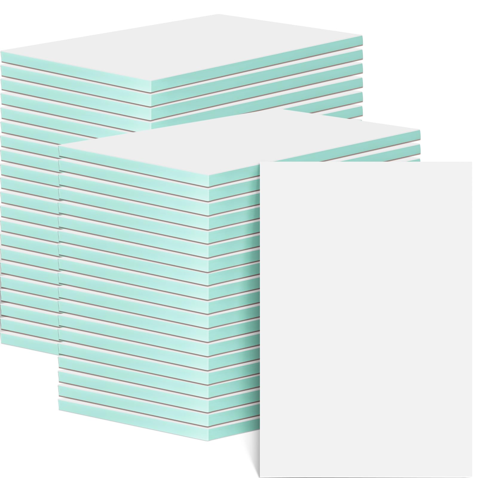 Frienda Lot de 50 blocs de sculpture en caoutchouc souple en linoléum pour tampons en caoutchouc souple et projets d'artisanat 10,2 x 15,2 x 0,6 cm