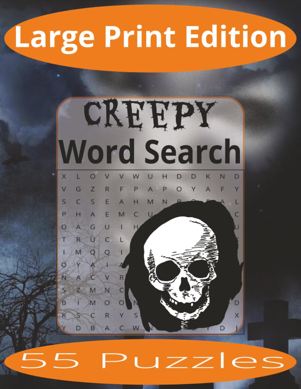 Creepy Word Search Large Print: Word Search Puzzles Easy to Read Print about Creepy Places, Things, Halloween and more | Large Print Edition | 8.5x11 ... Gift for Vacations, Holiday, and Spare Time.