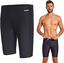 Zagano Adam Lipski - Extrem widerstandsfähige Lange Badehose Herren eng anliegend I Swim Jammers I Komfortable Schwimmhose Herren eng I Klassisch bis Moderne Motive I S - 3XL