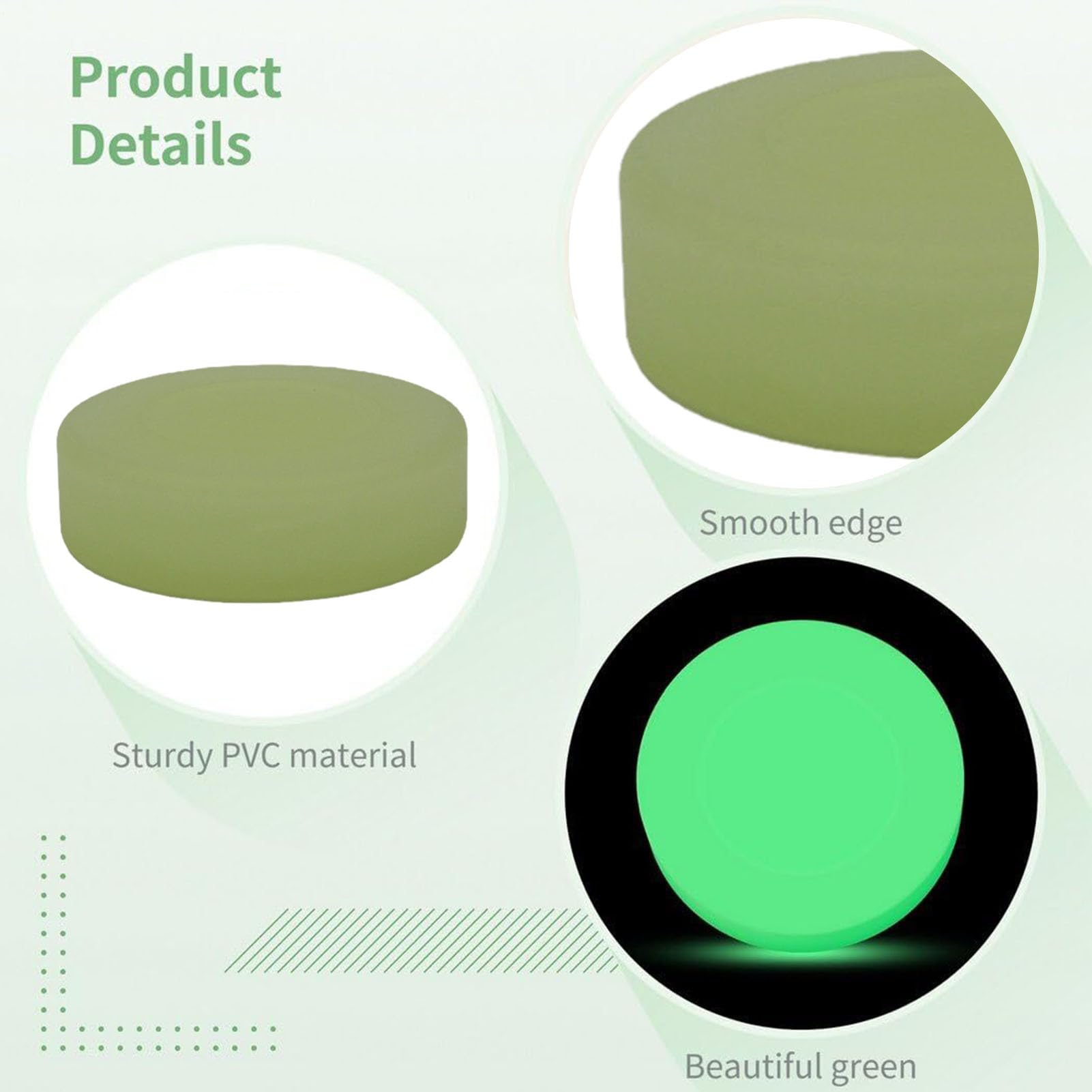 Générique Hockey Puck - PVC 9x9x3cm Practice Ice Ball | Street Hockey Balls with Durable, Smooth, Indoor Outdoor Training | Roller Hòcĸey, Kids, Adults