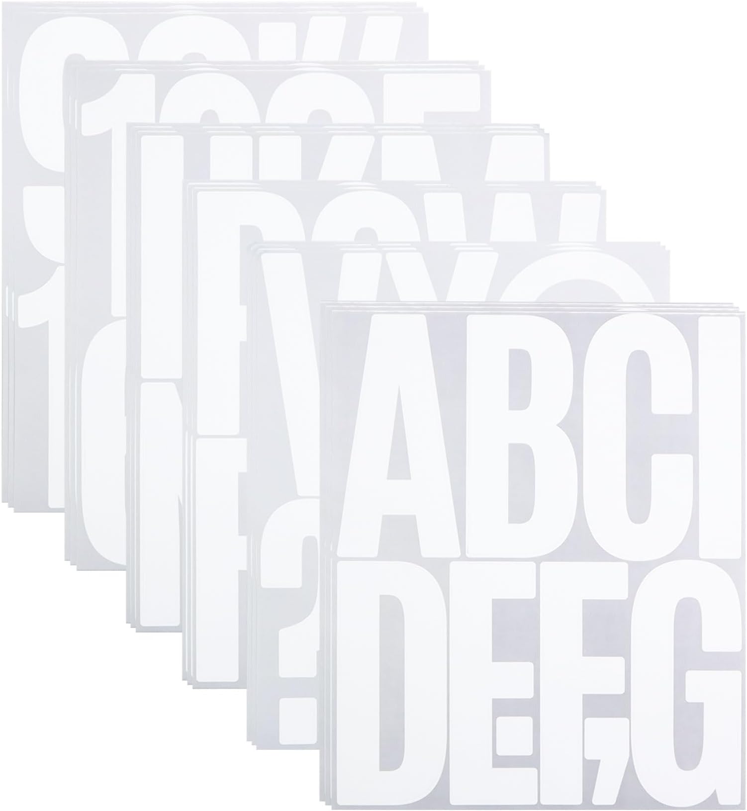 Amazon.com: 5 Inch Letter Stickers, 122 Pieces Self Adhesive Alphabet ...