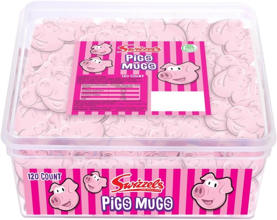 Swizzels Pig's Mugs Fun Gums - 120 Pack
