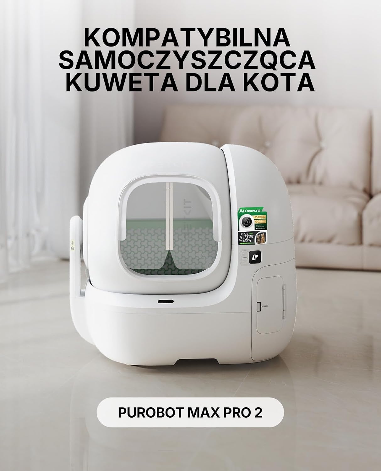 PETKIT Магнитная завеса 3.0, для самоочищающихся лотков для кошек PUROBOT MAX PRO 2, пыленепроницаемая, уменьшает количество следов наполнителя, прочная, не подходит для PURA MAX 2/PUROBOT MAX PRO/PUROBOT ULTRA