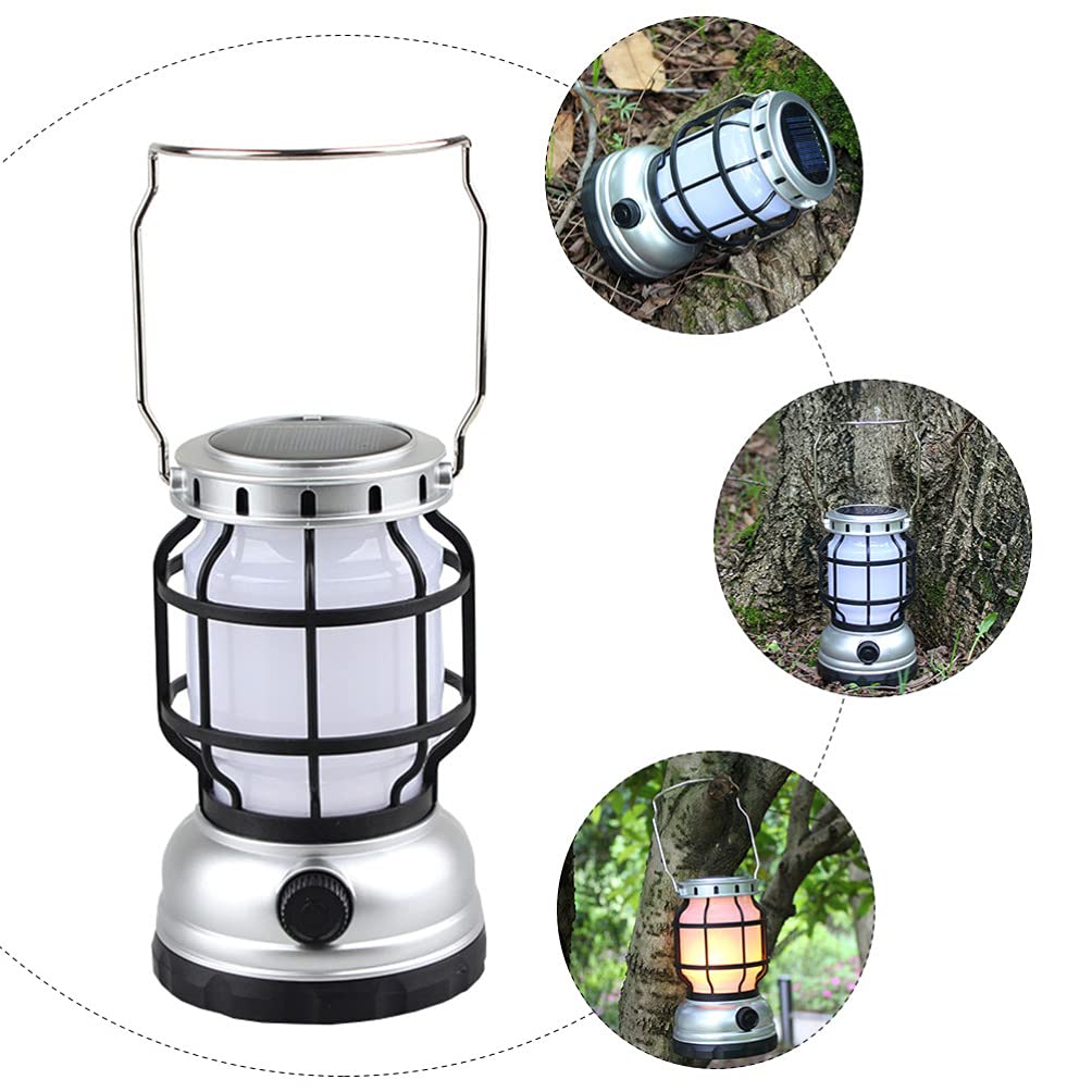 Latarnia kempingowa, zasilana energią słoneczną latarnia kempingowa LED Lampa namiotowa Lampka nocna Solarna lampa kempingowa Światło awaryjne do nocnych wędrówek na świeżym powietrzu