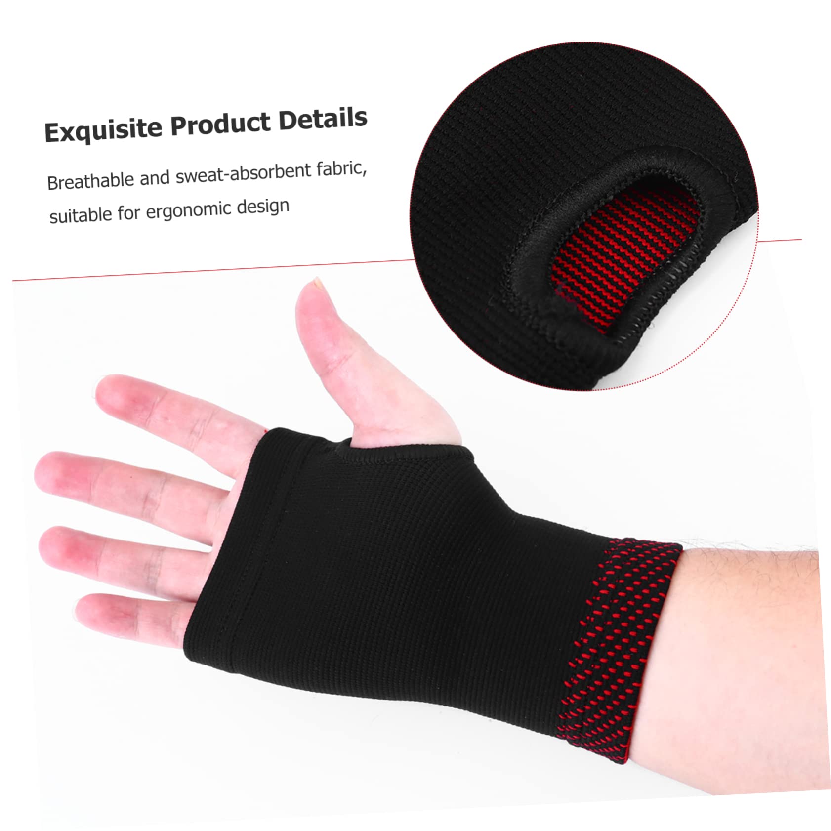 Ipetboom Gloves Wrist Support Breathable Fabric Comfortable Wrist Sleeves for Exercise
