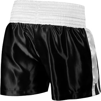Title Boxing Professional Womens Satin Striped Boxing Trunks