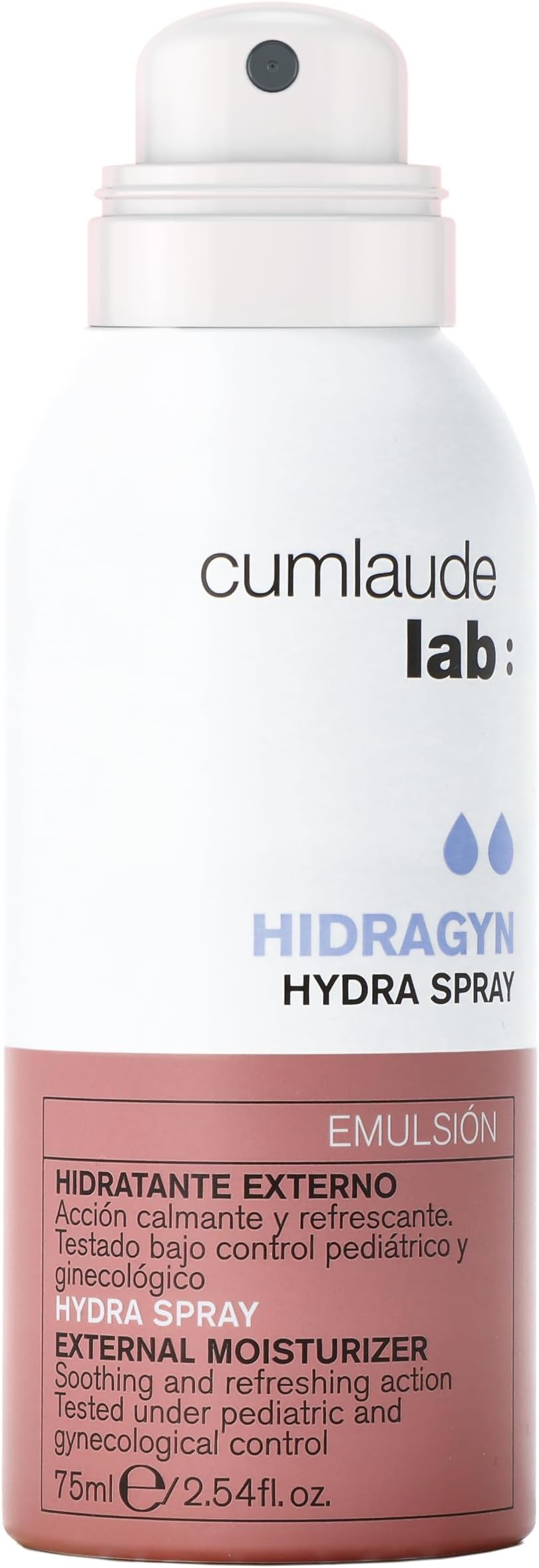 Lab Hydra Spray - Bruma Vulvar Hidratante, Calmante y Refrescante en 5 Segundos, with Ácido Hialurónico y Aloe Vera para Sequedad, Picor o Inflamación de la Zona Genital Externa - 75 ml