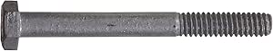 X 6-1/2" Hot Dipped Galvanized Hex Bolt W/Nuts, Grade A, Partial Thread, Quantity 25 - By