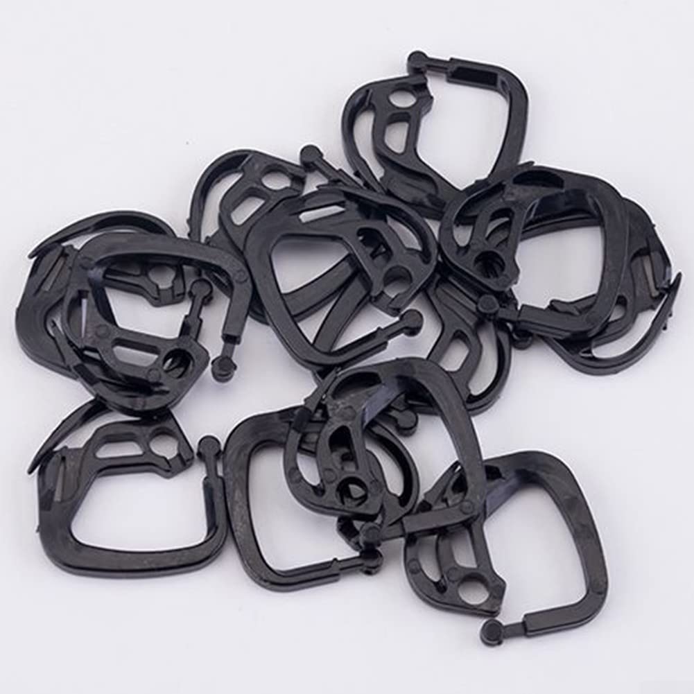 200 clips de red para pájaros, para vela, clips de plástico para red, clips de valla de jardín, accesorios de red antipájaros para uso en exteriores