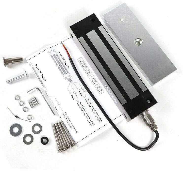 Amаzоn Crаzу 🔥 Dеаlѕ 500KG Waterproof Magnetic Lock with Signal Output Function 1200lbs Powerful Electric Magnetic Gate Lock Professional Grade Electromagnetic Steel Sheet Access Control Outswinging Door Control Kit