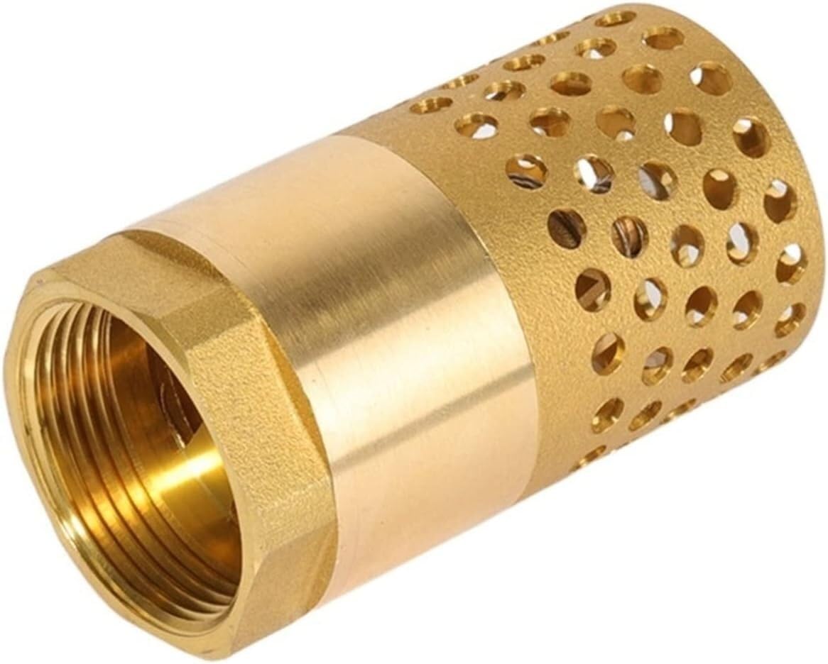 Ball Valve, Brass Check Valve Non-Return All Copper Strainer Filter Fit for Water Plumbing Pump
