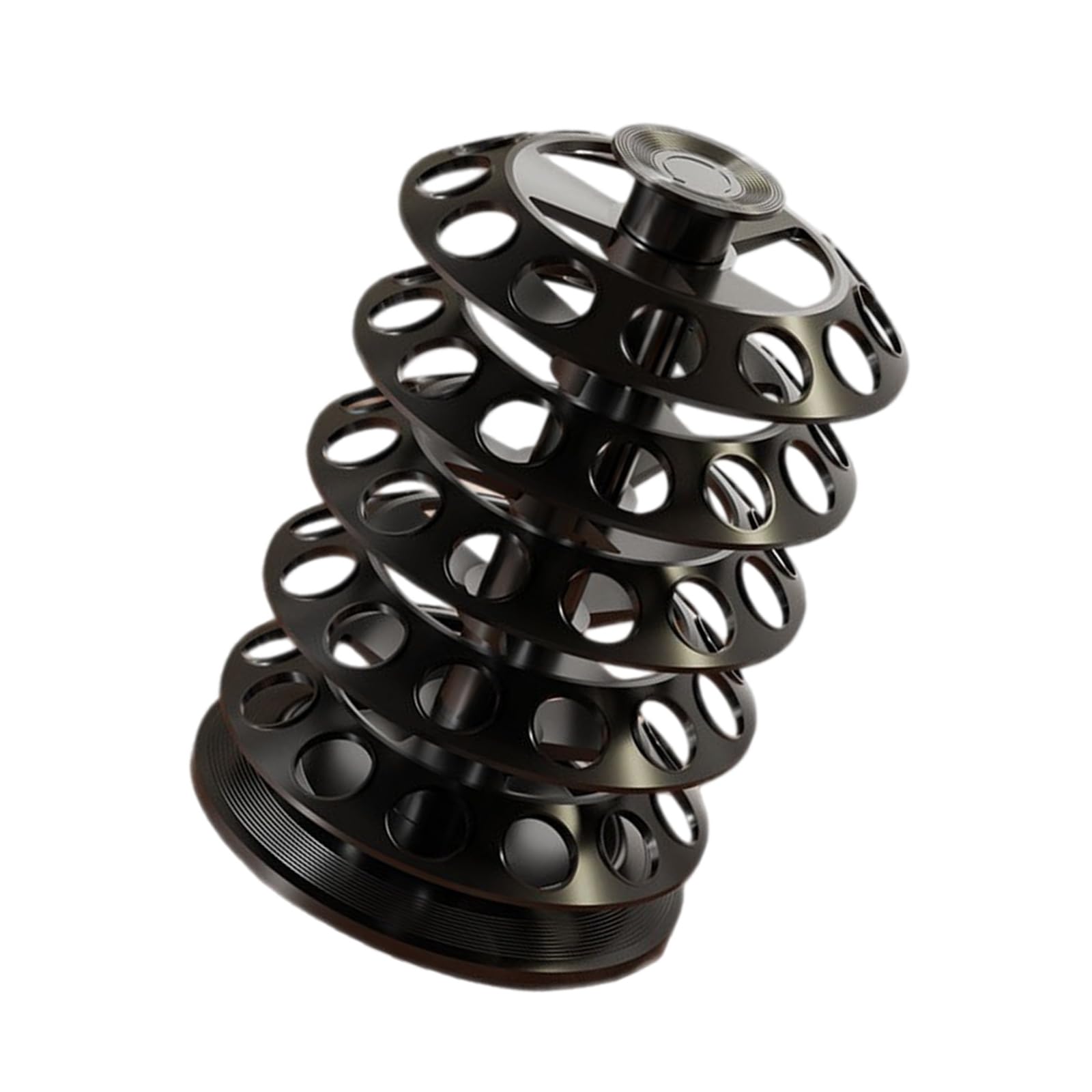 YUGSHNKFC Efficient Coffee Organizers 60 Pods Capacity Smooth Rotation Sturdy ABS Construction Modern Coffee Accessory
