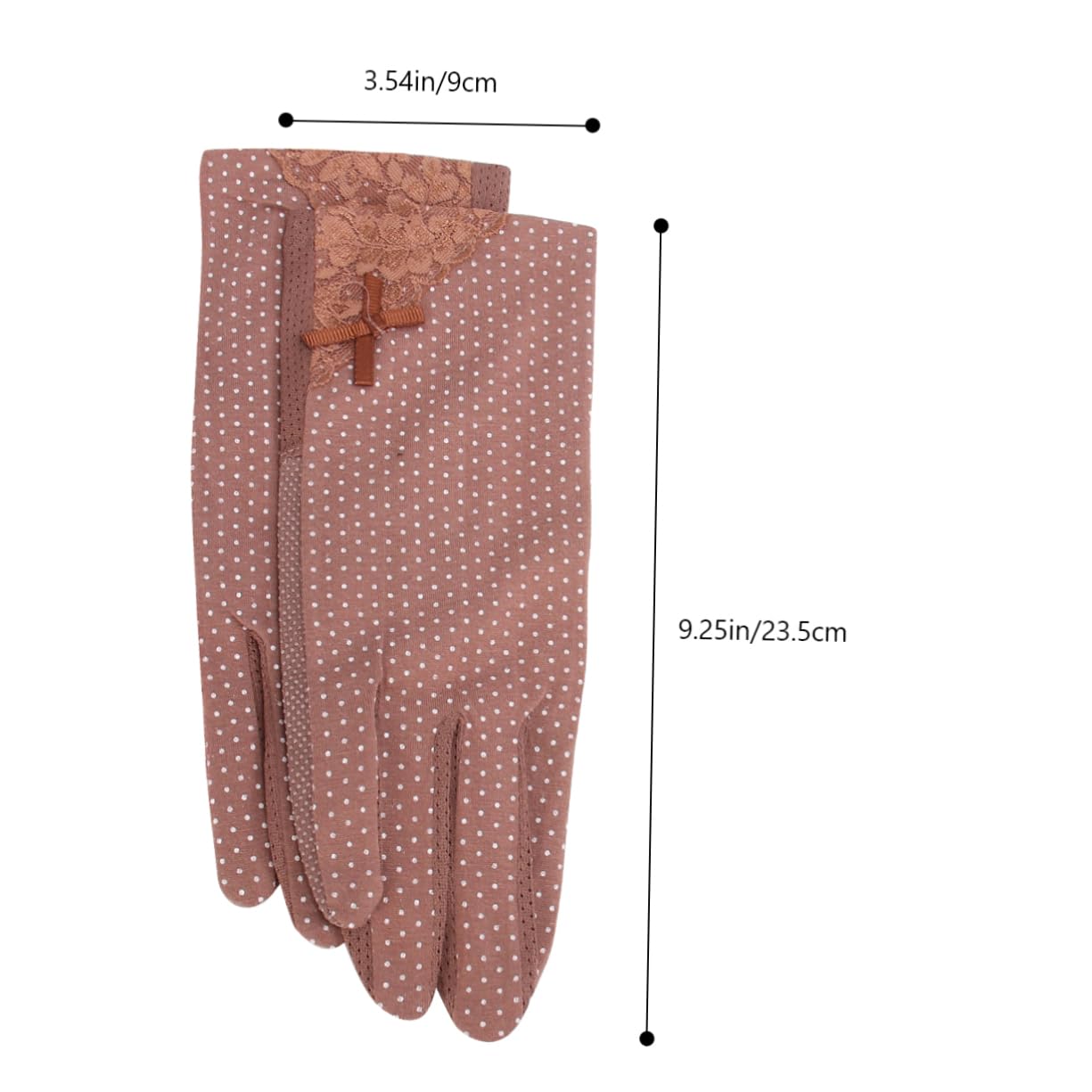 BESTYASH 4pairs Women Lace Sunscreen Gloves Uv Thin Mittens for Activities Breathable Design Black Beige Coffee Light