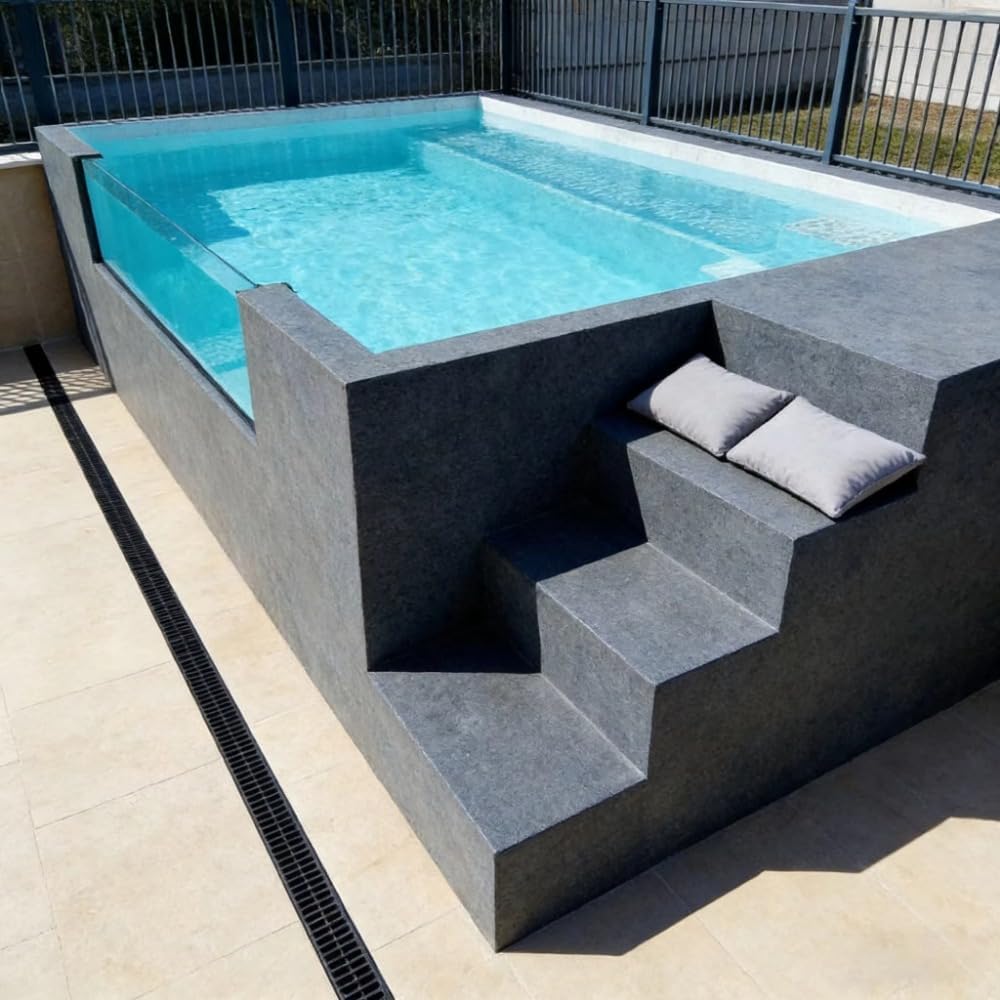 Outdoor Container Swimming Pool Portable Fiberglass Pool for Backyard Garden Resort Homestay Use Spacious Family Bathing Pool for Summer Relaxation