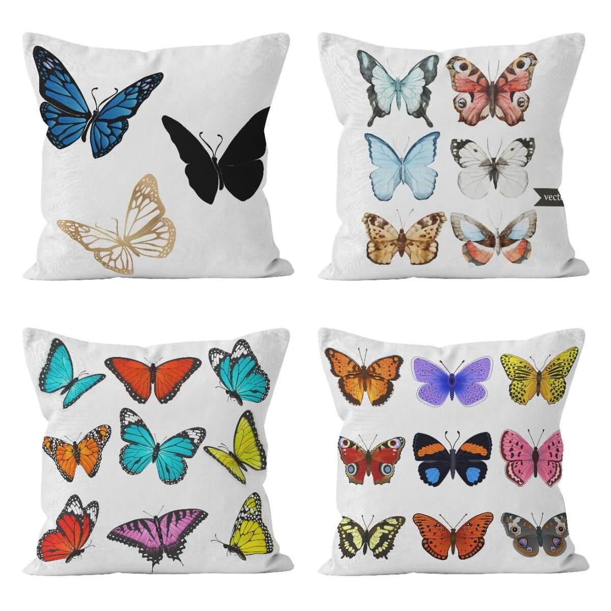 Housses de coussin de linge 50x50cm résistantes et déhoussables