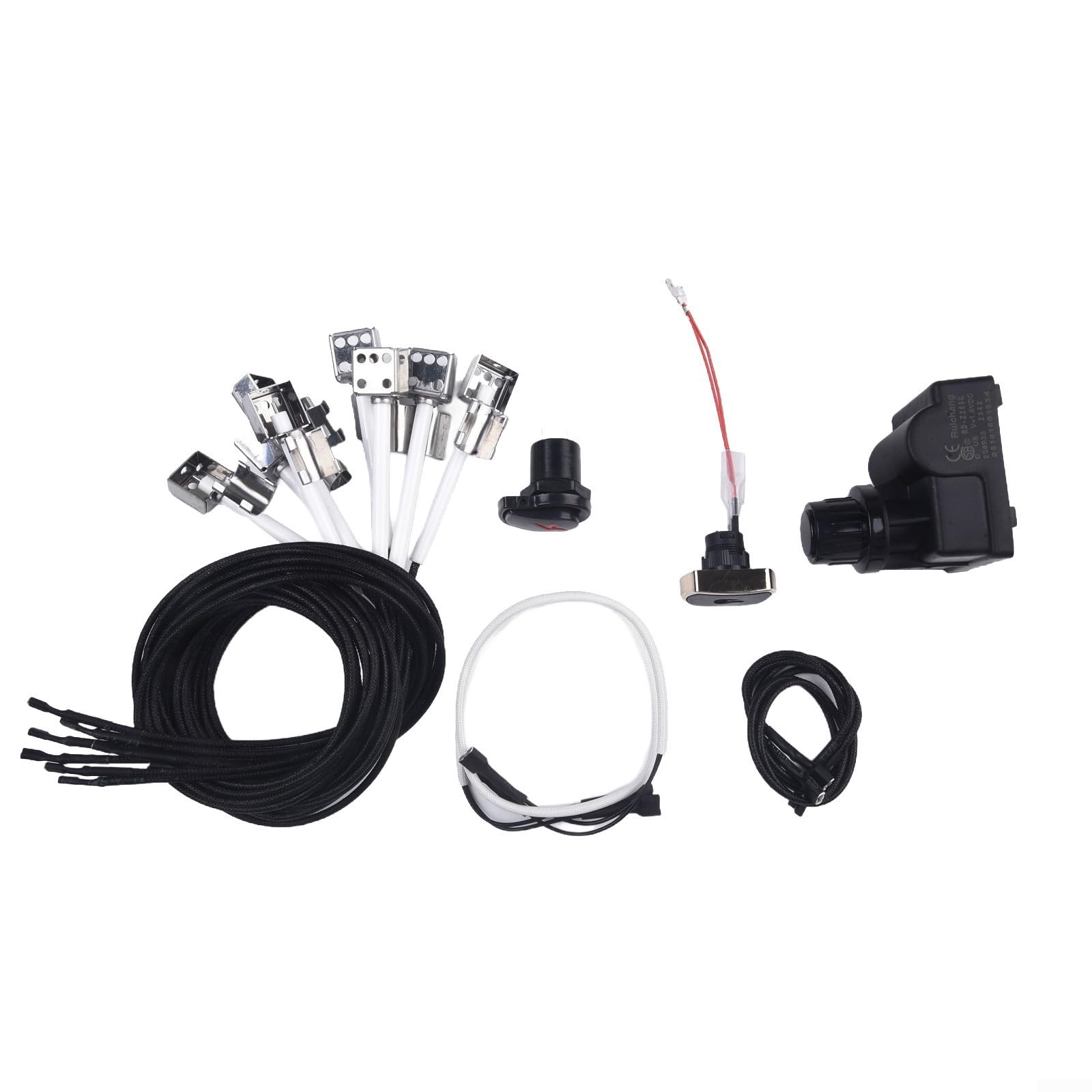 for Char Broil Grills BBQ, for IGNITION Module Kit, 2-5 Outlet Electronic Ignitor, for Charbroil Igniter Replacement(5 heads)