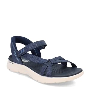SKECHERS Womens GO Walk Flex Sandal - Illuminate Hands Free Slip-ins Fisherman