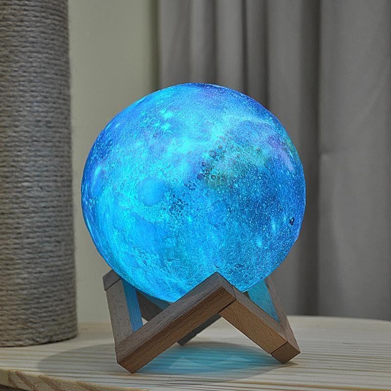 joy(プロフページ ティアブルー　ムーンライト MiXXAR Moon Lamp Galaxy Lamp 7.8 inch 16 Colors LED 3D Moon Light
