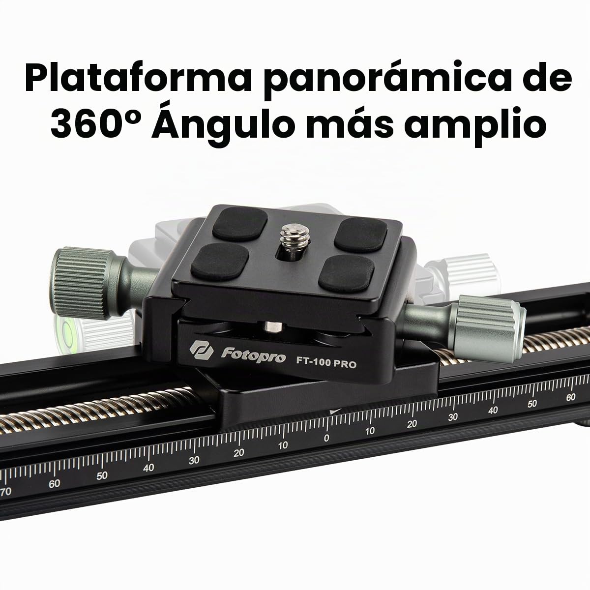 Fotopro Deslizador de Riel de Enfoque Macro para fotografía Macro de Primeros Planos con Placa de liberación rápida de aleación de Aluminio Universal Camera Slider for DSLR Camera Camcorder