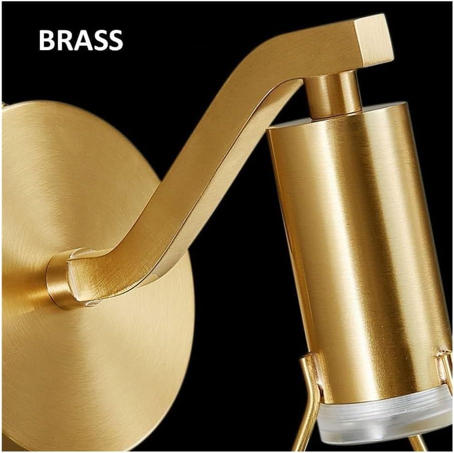 3W LED調光可能ウォールランプ真鍮壁取り付け用燭台ライト高級ダイヤモンドクリスタルウォールライト明るいクリスタルウォールマウント