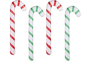 4pcs Christmas Inflatable Sticks, 35 Inch Christmas Inflatable Candy Canes
