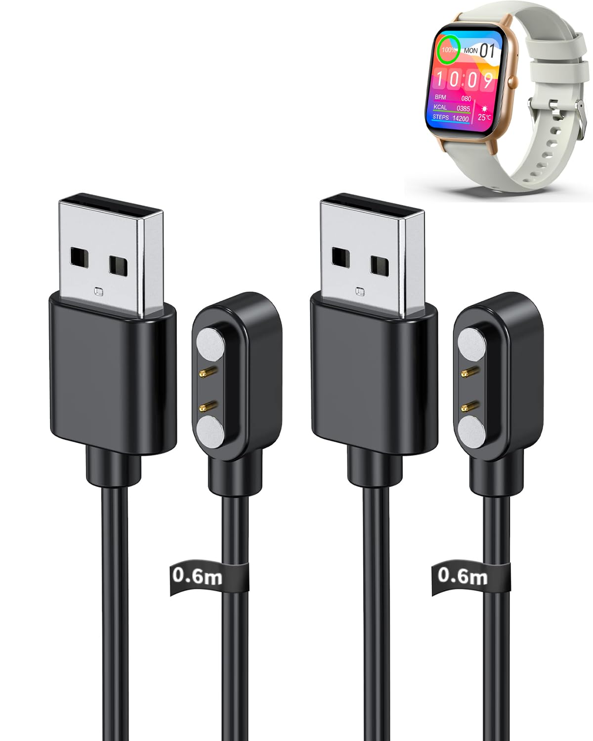 Amazon.co.jp: for Raineed ‎C23-S12 スマートウォッチ 充電ケーブル