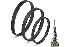Replacement Belt Set for Bissell ProHeat 2X Revolution Pet Pro Carpet Cleaner...