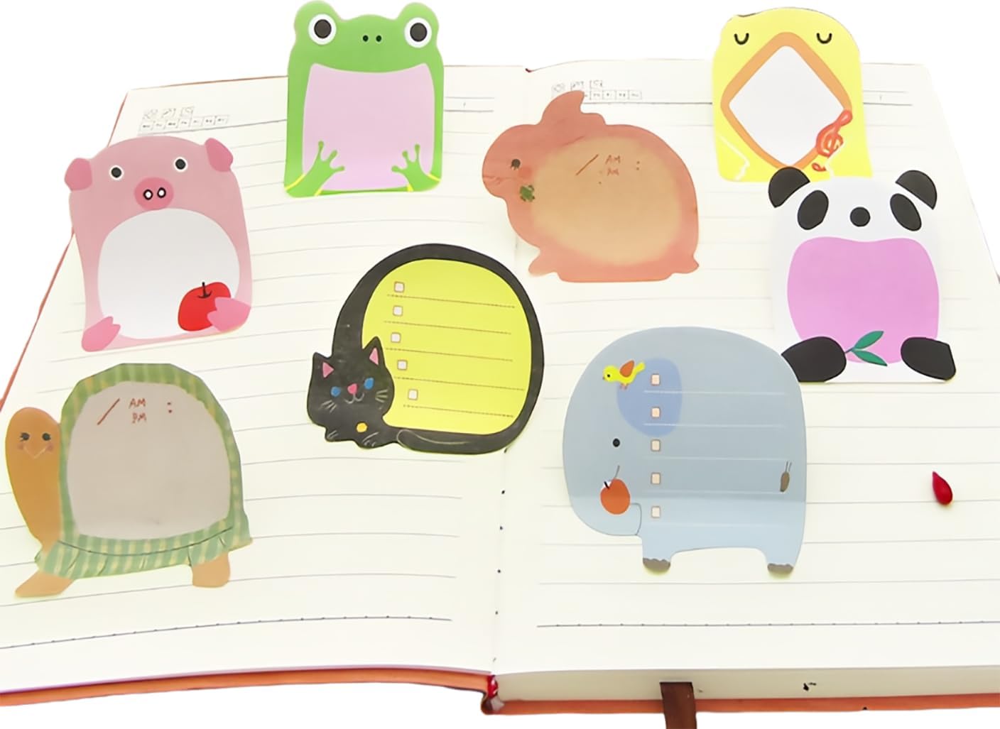 48 Pads Cute Sticky Notes, 16 Cute Animal Patterns 3 Pads of Each, 960 Sheets Kawaii Self-Sticky Memo Pads for Student Teacher Appreciation Gift School Home Office Supplies image 5