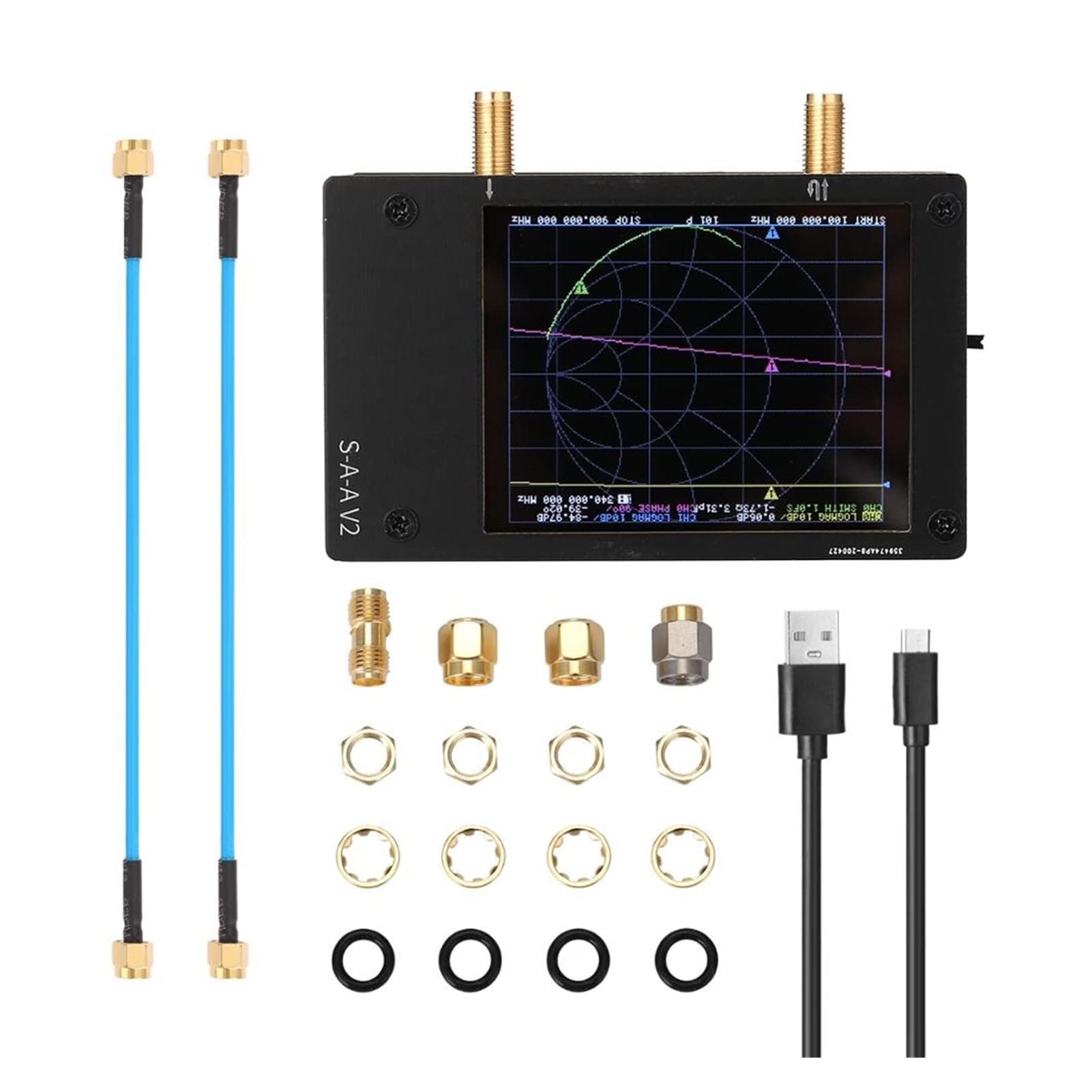 Analizator Widma, Przenośna profesjonalna analizator anteny 3G Vector Network Analyzer S-A-A-2 Analizator krótka fala HF VHF UHF Z mieszkaniem(Antenna Analyzer)