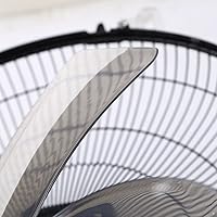 Vista 5 de iiniim Cuchillas de ventilador de plástico de cinco hojas de repuesto para ventilador de mesa de 16 pulgadas, accesorios generales, color negro