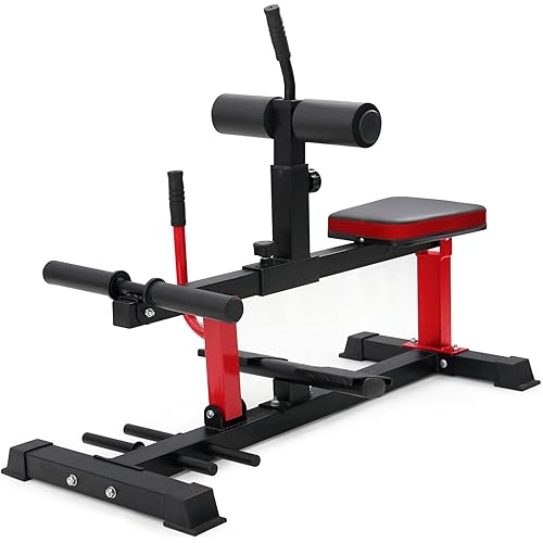 GMWD Adjustable Seated Calf Raise Machine with Band Pegs for Leg Training and Exercise - Home Gym Equipment
