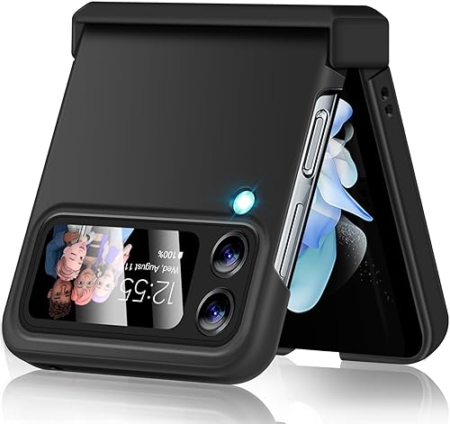 Funda para Samsung Galaxy Z Flip 3 con protección de bisagra, cubierta protectora de cuerpo completo, policarbonato duro, ultra delgada,