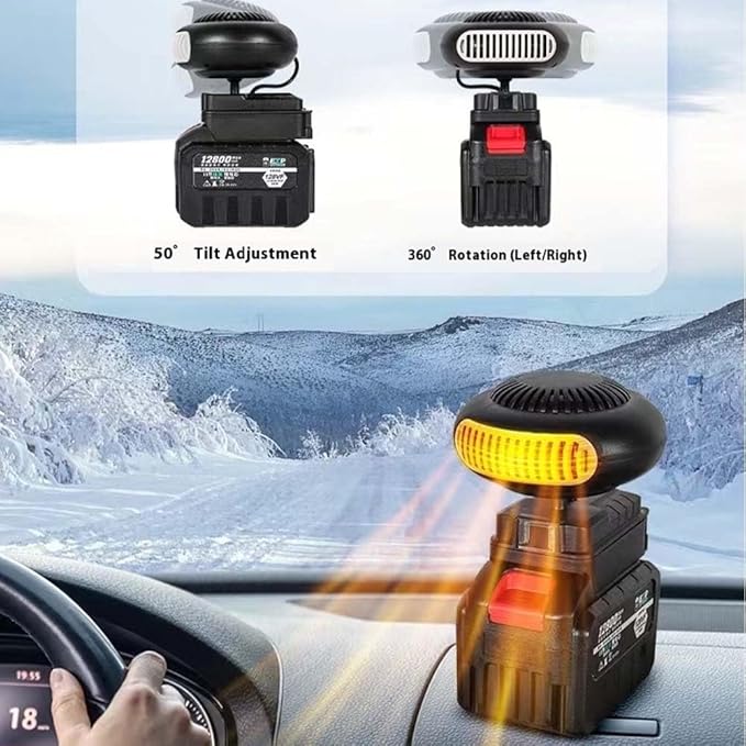 Calefactor Eléctrico Portátil a Batería con Tecnología PTC miniatura 6