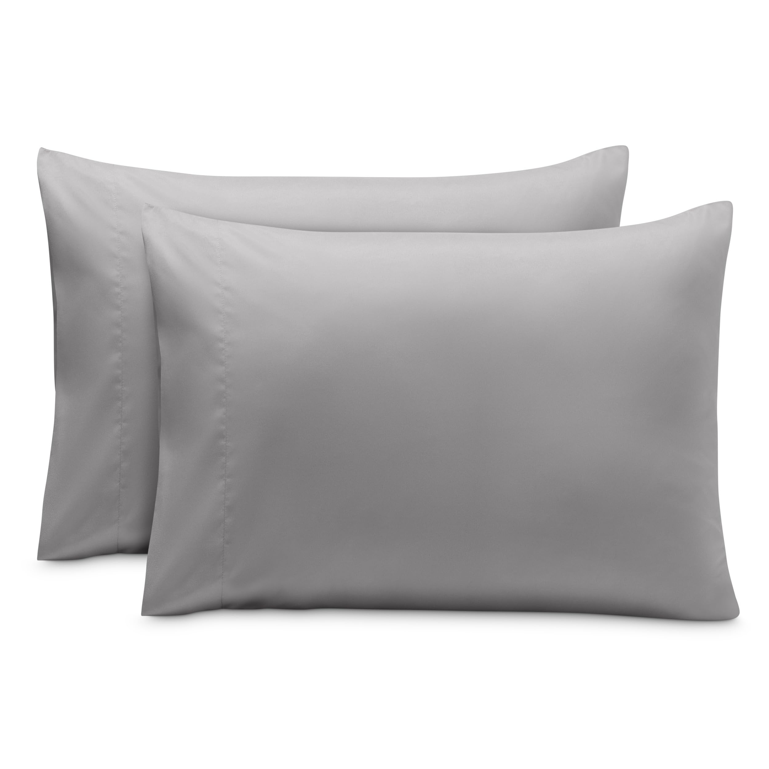 Bare Home Pillowcases Envelope (Toddler Set of 2, Light Grey)
