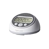 Taylor Digital Timer Counts Up and Down for School, Learning, Projects, and Kitchen Tasks, Super Loud Digital Timer, Gray