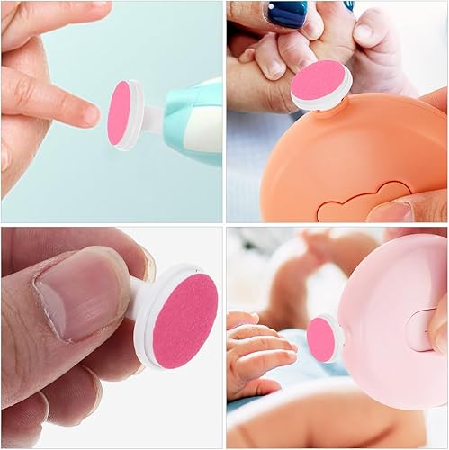 Miniatura 6 de Angoily 24 piezas recargable eléctrico recortador de uñas simplemente cabezas de corte de uñas Childern Thumble Trimmer Thumble Accesorios